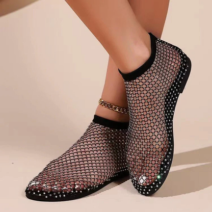 Women's Rhinestone Flat Sandals